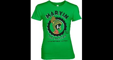 Looney Tunes Damen T-Shirt Marvin The Martian Girly Tee WB-5-LT014-H90-17 Green-S