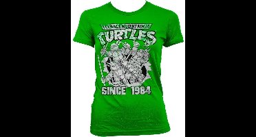 Teenage Mutant Ninja Turtles TMNT Distressed Since 1984 Girly Tee Damen T-Shirt Green-M