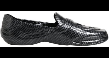 Rubber Slides Low Top Sneakers Shoes - Black Casual Shoes