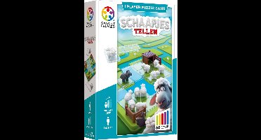 SmartGames - Schaapjes Tellen - breinbreker vanaf 6 jaar én ouder - 60 opdrachten - handig formaat