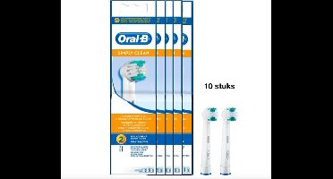 Oral-B Simply Clean - Opzetborstels - 10 stuks - Voordeelverpakking
