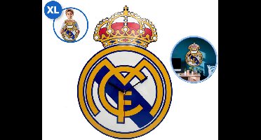Real Madrid wandklok – 30,5 cm – stijlvolle muurklok voor voetbal fans – modern design – wit