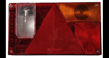 achterlicht multipoint 1 135x240mm 12 volt - rechts - achterlamp - achterlicht - aanhanger achterlamp - verlichting