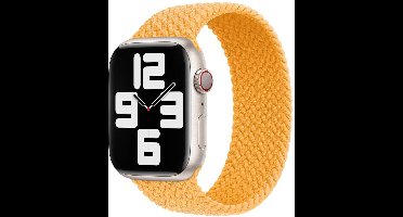 Apple Gevlochten solobandje voor de Apple Watch | 38/40/41/42 mm - Maat 2 - Maize