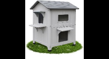 DailySupplies® Kattenhuis voor Buiten - Kattenhok - Kattenbench