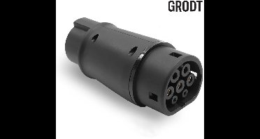 Grodt Type 1 naar Type 2 verloopstekker 32A | Type 1 naar Type 2 adapter voor de elektrische auto | 32 Ampere