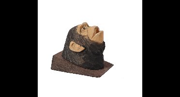 PIA Soft Toys - Chimpansee balpenstandaard hout - 10 cm