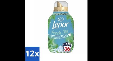 12 x Lenor - Wasverzachter - Fresh Air Noorderlicht - Ultra Geconcentreerd - 36 Wasbeurten - Wasverzachter - Lenor - Noorderlicht - Frisse Geur - Citrus