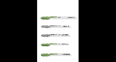 PARKSIDE® | Decoupeerzaag bladen |Voor Hard & Zacht Metaal |Plastic, Inox & Aluminium| Decoupeerzaag mesjes | Decoupeerzaagjes-set | Sabel / Sabre zaagblad | Voor Hard & Zacht Hout /Groen Hout & Laminaat | Geschikt voor alle Decoupeerzagen | 5X stuks