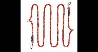 Verstelbare Lijn Hondensnoer Rood 3m - Duurzaam & Comfortabel