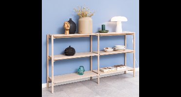 Giga Living Boekenkast Ronna - Wit - 169x30x88,4cm