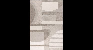 Batucci Vloerkleed - Modern Tapijt - Zacht en Comfortabel - Zilver Grijs - Abstract Design - Luxe Uitstraling