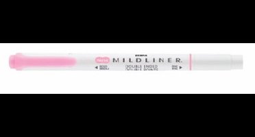 Zebra Mildliner Fluor Pink – Creative marker – Twinmarker – Tekstmarker – Brede + fijne punt – Roze