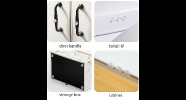 Zelfklevende deurstopper Beschermkussens 100-pack