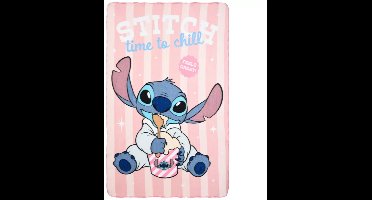 Disney Lilo en Stitch Time to Chill fleece deken 100x150cm, Lilo en Stitch fleece deken, Fleece deken, lilo en stitch, dekentje