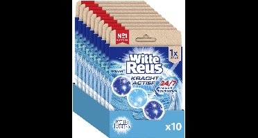 Witte Reus Kracht Actief Boost Oceaan Toiletblok 50g - WC blokjes - Voordeelverpakking - 10 stuks