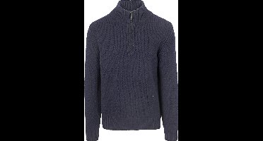 BOSS Trui Half Zip Kurano Navy - Maat XL - Heren - Pullovers
