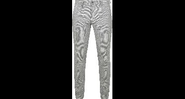 Suitable Chino broek Pico Pleat Flanel Print Grijs - Maat 50 - Heren - Mannen broeken