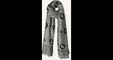 Guess Scarf Jacquard 80x180 Sjaals Dames - Grijs - Maat ONESIZE