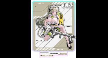 Sakami Merchandise Goddess of Victory: Nikke Crouching Series Acrylic Stand Soda Holographic 14 cm Mini-Figuur