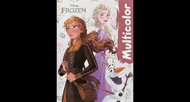 Multicolor - Kleurboek Frozen - 32 Pagina's - 17 Kleurplaten en 17 Voorbeelden - Voor Kinderen - Uitermate Geschikt voor Kleurpotloden en Wasco