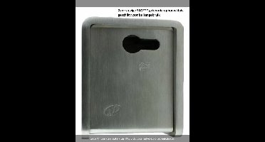 Sleutelkluis RVS, SKG*** - Voor halve Europrofiel cilinder