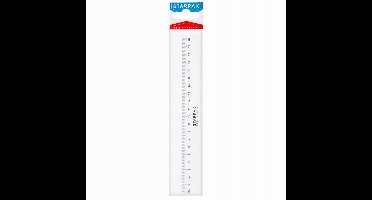 Starpak Liniaal 20cm Transparant - Veilig en Duurzaam Schoolmateriaal