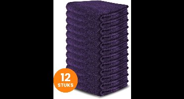 Funnies Handdoeken 12-Pack Navy - Set van 12 Luxe Handdoeken - 50 x 100 cm - Hoogwaardig 100% Katoen - 500 gram/m² Dikke, Zachte en Sneldrogende Handdoek - Ideaal voor Badkamer, Sport, Sauna, Zwembad en Vakantie