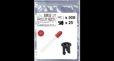 Quadrios 25O206 LED-assortiment Rood Rond 5 mm 700 mcd 20 mA 2.0 V