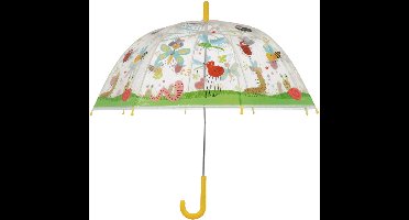 Esschert Design Paraplu voor kinderen - transparant - insecten thema - Dia 70 cm - automatisch