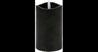 Arti Casa LED Kaars - Timer 6 uur - Werkt op Batterijen - 7,5 x 12 cm - Zwart