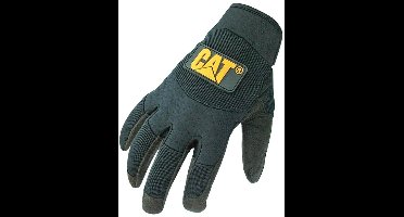 CAT - PU Synthetisch Lederen Handschoenen - Gevoerde Palm - Spandex Achterkant - Maat M