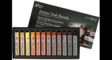 Gallery Gallery Soft Pastel Set 10 Mm X 6,5 Cm Bruin 12stuks