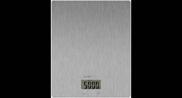 Clatronic KW 3821 Edelstahl Keukenweegschaal Digitaal Weegbereik (max.)=5000 g RVS 206 x 176 x 19