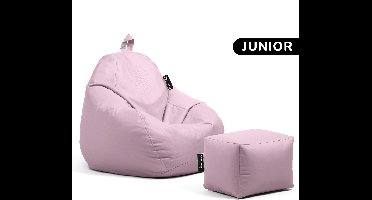 Casacomfy – Pear Junior – Zitzak met Voetenbankje – Lichtroze – Waterbestendig