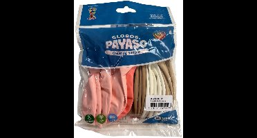 Zakje Met 25 Ballonnen In Roze en Bruine Tinten - 30cm Doorsnee - Biologisch Afbreekbaar - geboorte