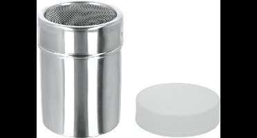 Metaltex poedersuiker strooier RVS zilver 300ml