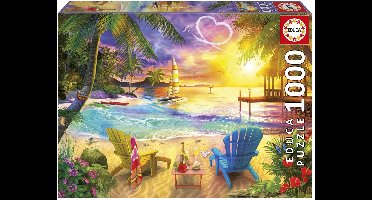 Educa - Liefdesstrand - Puzzel - 1000 stukjes - Legpuzzel