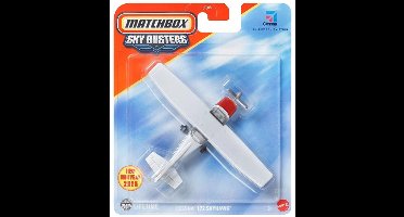 MATCHBOX SKY BUSTERS CESSNA 172 SKYHAWK PLANE WHITE/RED 22/32 1:64 2025 NEW!