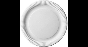 16x25 Borden, karton pure rond Ø 23 cm wit