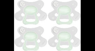 Difrax Natural Fopspeen - 18+ Maanden - Glows in the Dark - 4 Stuks