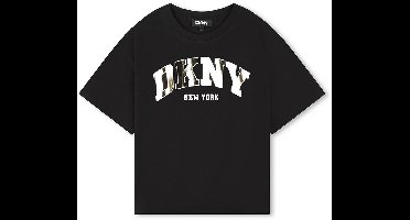 Dkny D62060 T-shirt Met Korte Mouwen Zwart 4 Years Meisjes