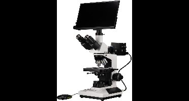 Bresser Microscoop - Op- en Doorzichtmicroscoop - Science ADL-601P - 40-600x Vergroting - Incl. MikroCam PRO HDMI 5MP en MINI HDMI-Scherm