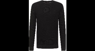 Mustang Heren trui ELLIOT regular fit Zwart 3XL Ronde Hals Volwassenen