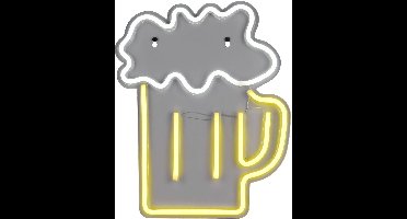 REALITY BEER - Wandlamp - Transparant helder - incl. 1x SMD 5 W - Snoerschakelaar - Wandmontage - USB-C aansluiting