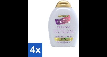 4 x OGX - Colour Retention - Shampoo - Voor Gekleurd Haar - 385 ml - Kleurbehoud - Gekleurd Haar - Haarkleur - Haarschade - UV Bescherming