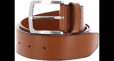 BOSS Leren riem Jor Sz40 Belt W115 Medium Brown Lichtbruin