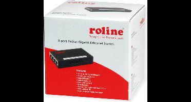 ROLINE Gigabit Ethernet Switch, Pocket, 8-Poorts