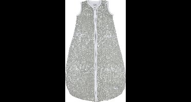 Meyco Baby Fine Lines baby zomerslaapzak rond - grey - 110cm - 0.5 TOG
