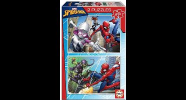 EDUCA - puzzel - 2 x 48 stuks - spiderman